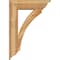 Ekena Millwork Thorton Traditional Rough Sawn Bracket w/ Offset Brace, Western Red Cedar, 8"W x 28"D x 40"H BKT0806X28X40THR01RWR - alternate 4